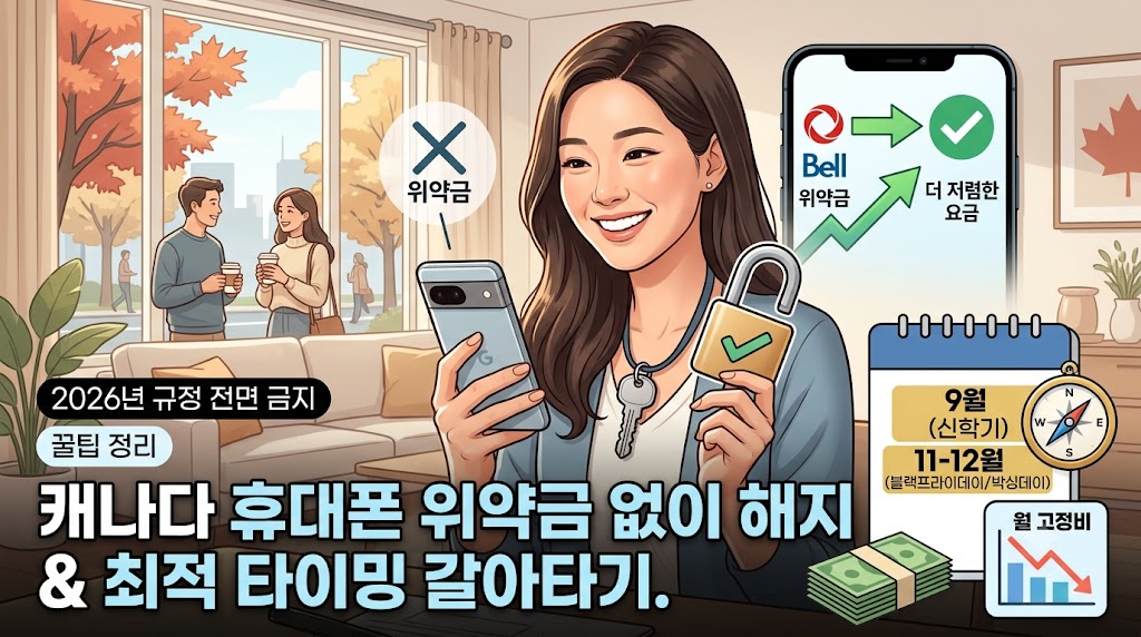 캐나다 휴대폰 위약금 없이 해지하는 법 — 그리고 통신사 갈아타기 최적 타이밍
