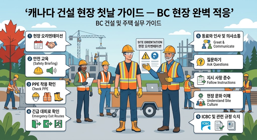 캐나다 건설 현장 첫 출근 준비 가이드