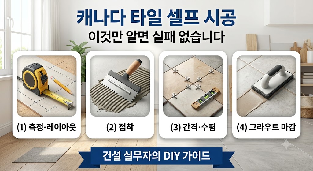 캐나다 타일 셀프 시공