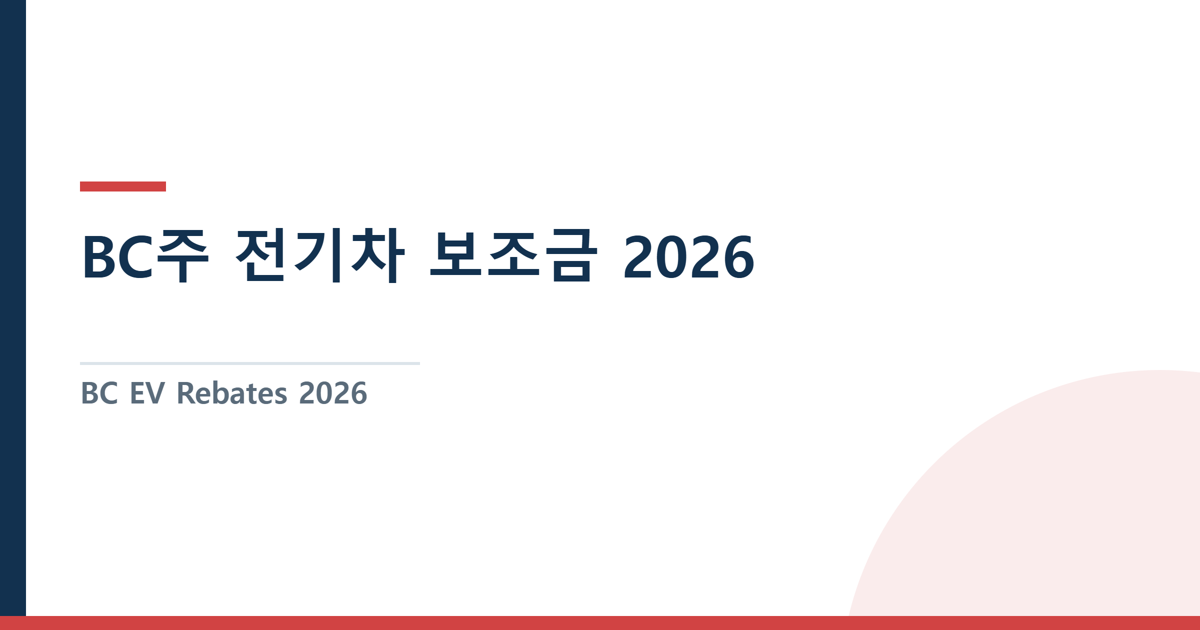 BC EV Rebates 2026: What’s Gone and What You Can Still Get — BC주 전기차 보조금 2026 — 사라진 혜택과 아직 받을 수 있는 돈 총정리